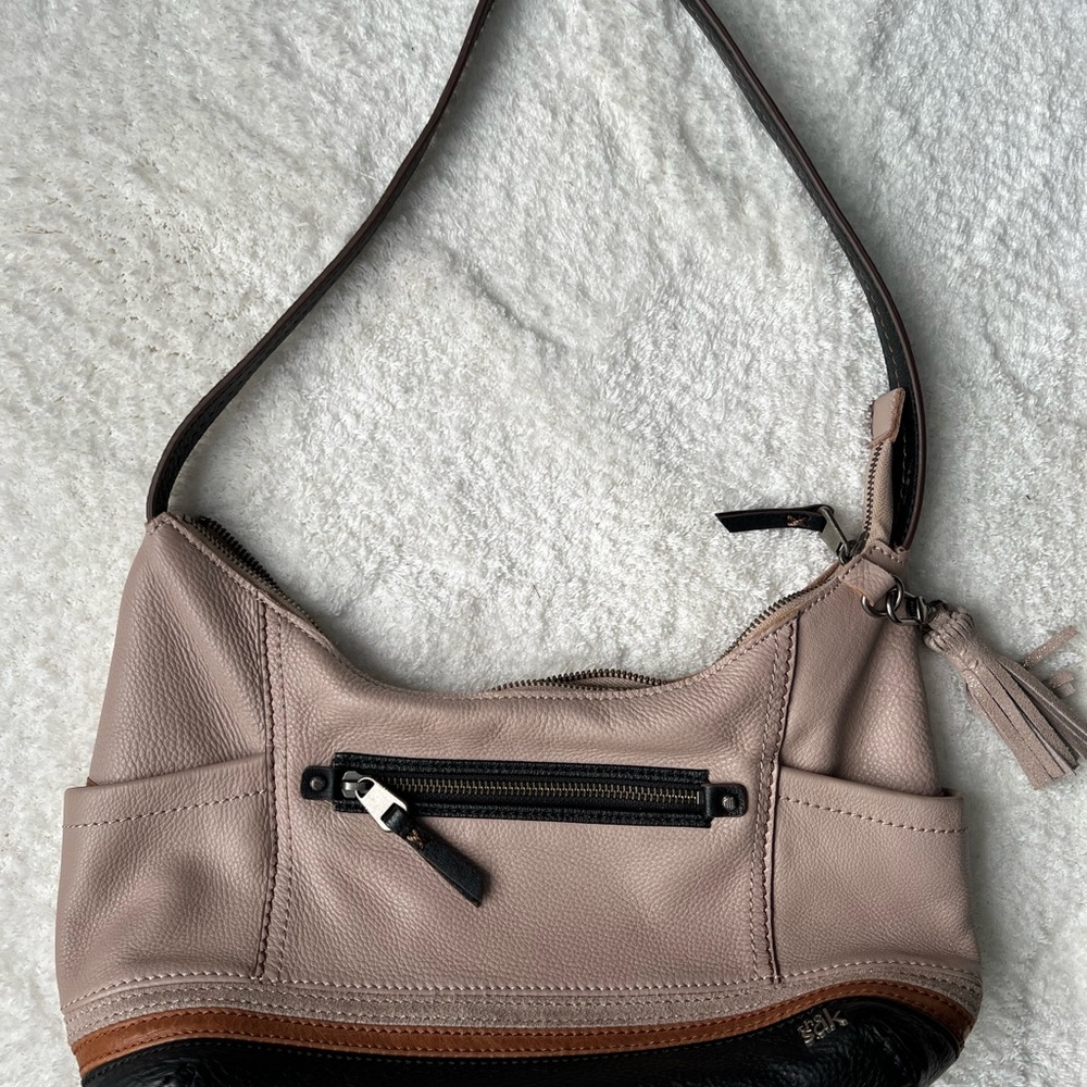 The Sak Pink and Black Shoulder Bag